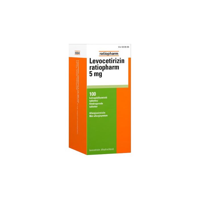 LEVOCETIRIZIN RATIOPHARM tabletti, kalvopäällysteinen 5 mg 100 fol kuva 2
