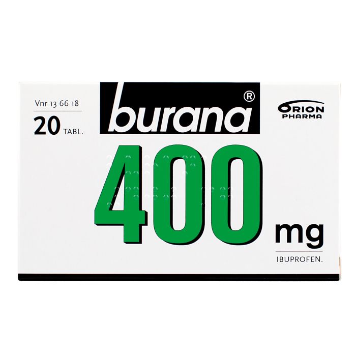 BURANA tabletti, kalvopäällysteinen 400 mg 20 fol kuva 8