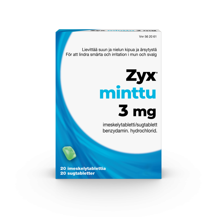 ZYX MINTTU imeskelytabletti 3 mg 20 fol kuva 5