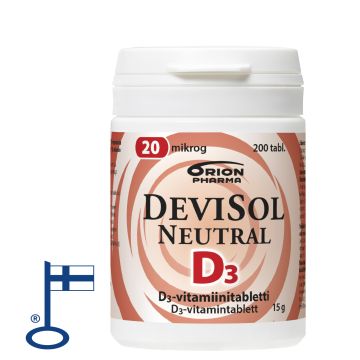 Devisol Neutral 20 mikrog nieltävä 200 tabl