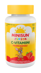 Minisun C-vitamiini Pehmokengu Mansikka 60 kpl