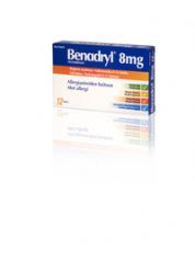 BENADRYL 8 mg kaps, kova 12 fol